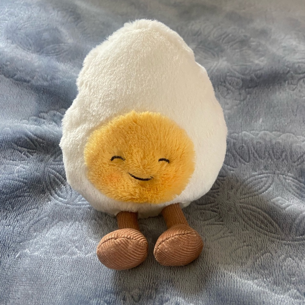 Jellycat Amuseables Boiled Egg Happy Food Plush, Small